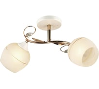 Люстра HIPER 2хE27х60Вт WHITE/GOLD H020-2