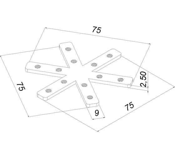 Cоединитель для профиля Ledcraft 60x6 1611030008