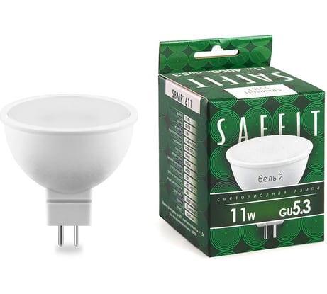 Светодиодная лампа SAFFIT SBMR1611 11W GU5.3 4000K 230V MR16 55152