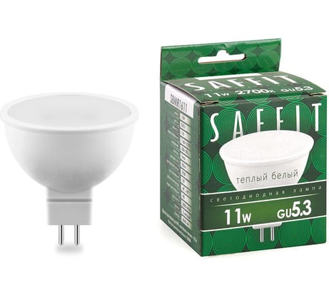 Светодиодная лампа SAFFIT SBMR1611 11W GU5.3 2700K 230V MR16 55151