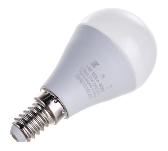 Светодиодная лампа SAFFIT SBG4513 13W 4000K 230V E14 G45 55158