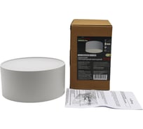 Светильник светодиодный накладной truEnergy круг 15W 4000K 1125Lm D140 матовый белый/алюминий 11506