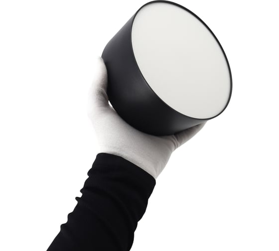 Светильник светодиодный накладной truEnergy круг 15W 4000K 1125Lm D140 матовый черный/алюминий 11505