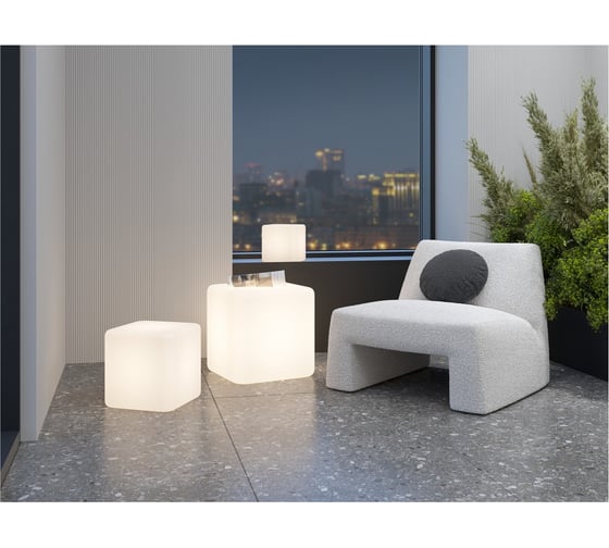 Светильник настольный m3light CUBE E14 25см IP40 4000K 55323020