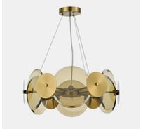 Светильник подвесной Evoluce Латунь/Коньячный E14 6*40W SLE1652-303-06
