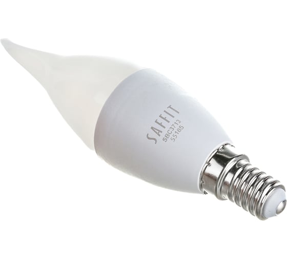 Светодиодная лампа SAFFIT SBC3713 13W 4000K 230V E14 C37T свеча на ветру 55165