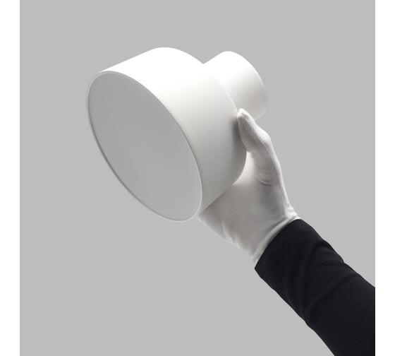 Светильник светодиодный накладной truEnergy поворотный круг 15W 4000K 975Lm D140 матовый белый/алюминий 11516