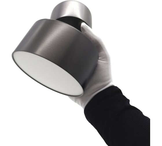 Светильник светодиодный накладной truEnergy поворотный круг 10W 4000K 650Lm D110 сатиновый темный никель/алюминий 11514