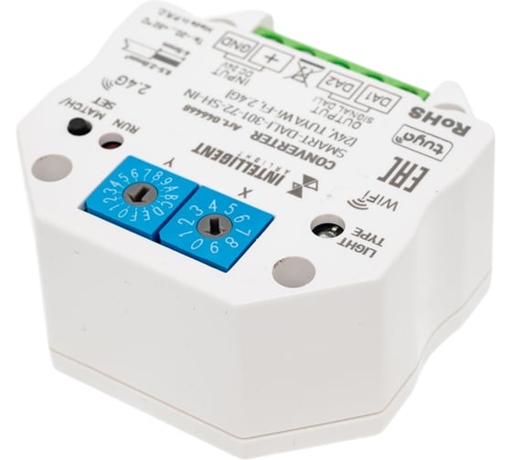 Конвертер INTELLIGENT ARLIGHT SMART-DALI-301-72-SH-IN IARL, IP20 Пластик, 5 1шт 046468