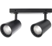 Накладной светодиодный светильник FERON для акцентного освещения, HL212, 2х12W, 4000K, черный 41501