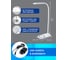 Настольный диммируемый светильник FERON 22W, 3000-6000К, беспроводная зарядка и USB порт, белый DE1729 41552 4