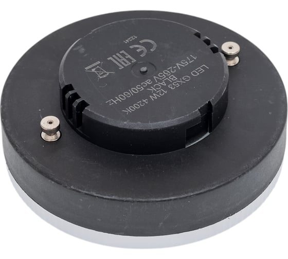 Лампа EKS GX53 OPTIMA BLACK 12W, 4200К, 980Лм 0У-00002995