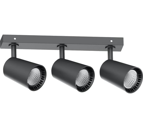 Накладной светодиодный светильник FERON для акцентного освещения HL213, 3х12W, 4000K, черный 41503