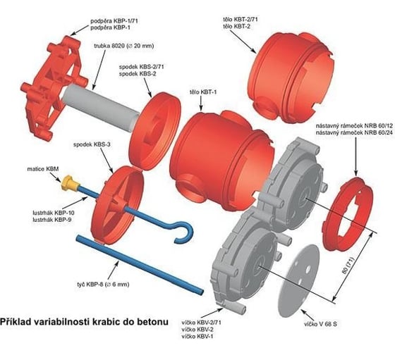 Гайка крюка для люстры KOPOS (упаковка 40 шт.) KBM_XX
