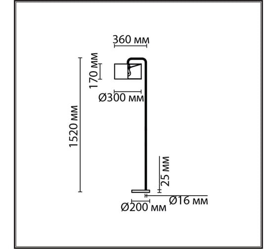 Торшер LUMION VELVETA E27 1*60W 8072/1F