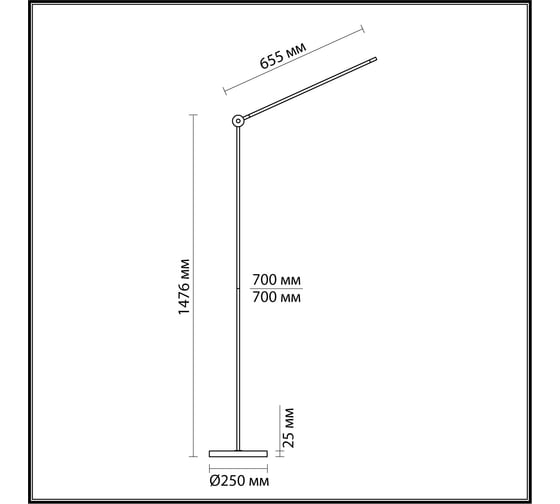 Напольный светильник ODEON LIGHT FODEN LED 15W 7101/15FL