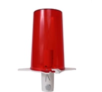 Заградительный огонь Ledzom ЗОМ тип А, красный, ударопрочный, поликарбонат (в сборе, каб. 70 см, герметичный, самозажимной, крепление на трубу 3/4) LEDZOM тип А мод С