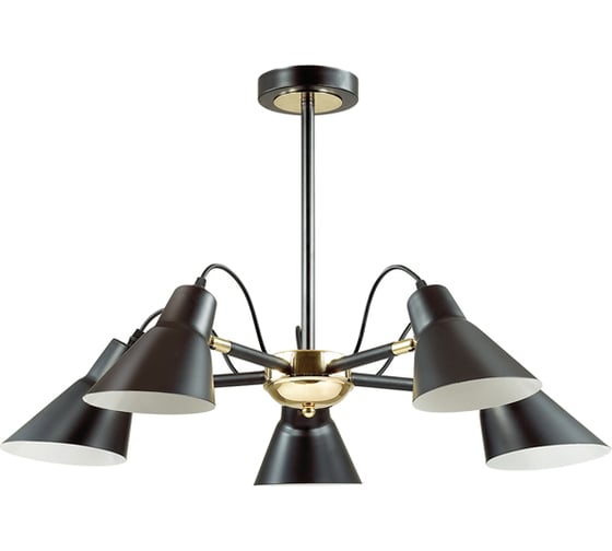 Люстра LUMION NAOMI на штанге, металл, E27, 5х60W 3709/5C