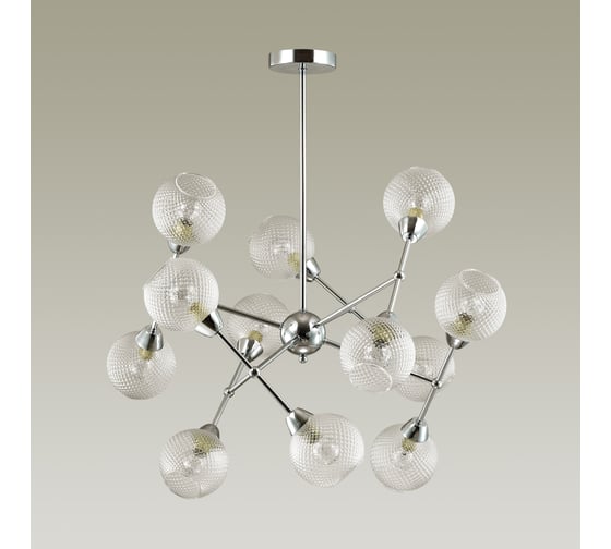 Люстра LUMION EVERLY на штанге, стекло E14, 12х40W 4438/12C