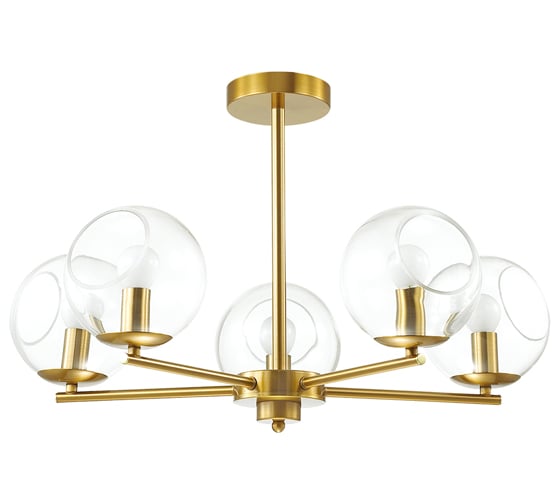 Люстра LUMION BLAIR на штанге, стекло E14, 5х60W 3769/5C