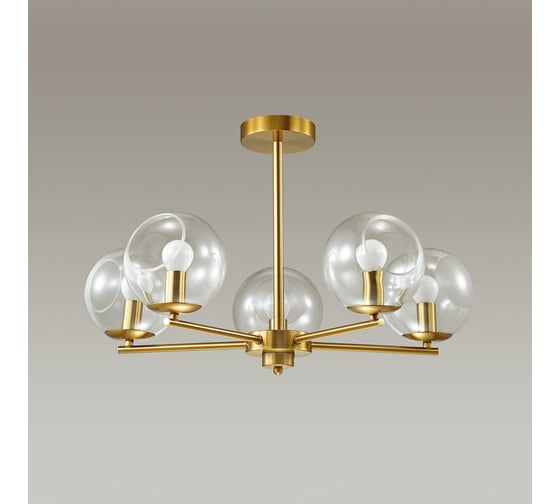 Люстра LUMION BLAIR на штанге, стекло E14, 5х60W 3769/5C