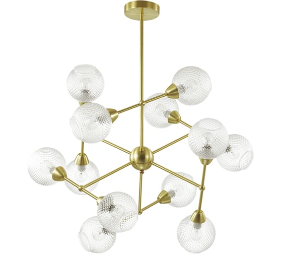 Люстра LUMION EVERLY на штанге, стекло, E14 3752/12C