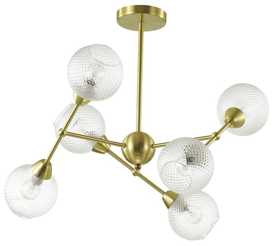 Люстра LUMION EVERLY на штанге, стекло, E14Y 3752/6C 1