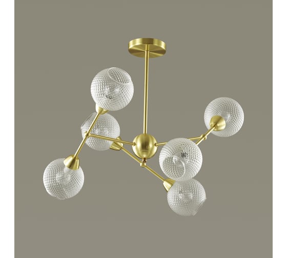Люстра LUMION EVERLY на штанге, стекло, E14Y 3752/6C
