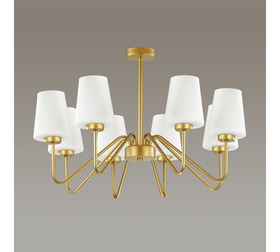 Люстра LUMION OLIVIA на штанге, стекло, E27, 8х60W 3791/8C