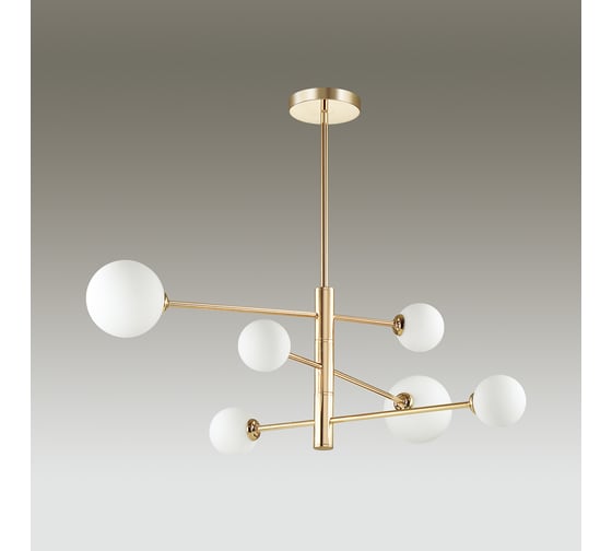 Люстра LUMION ESTELLE на штанге, стекло, G9, 6х40W 4418/6C