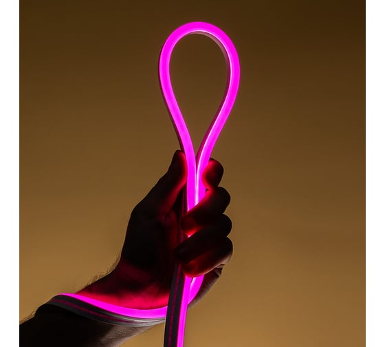 Гибкий неон MAKSILED LED SMD 8x16 мм, односторонний, розовый, 110 LED/м, 5 м ML-NF-SIL-8mm-L50-Pink