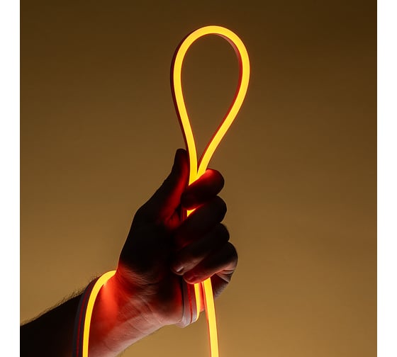 Гибкий неон MAKSILED LED SMD 8x16 мм, односторонний, оранжевый, 110 LED/м, 5 м ML-NF-SIL-8mm-L50-Orange