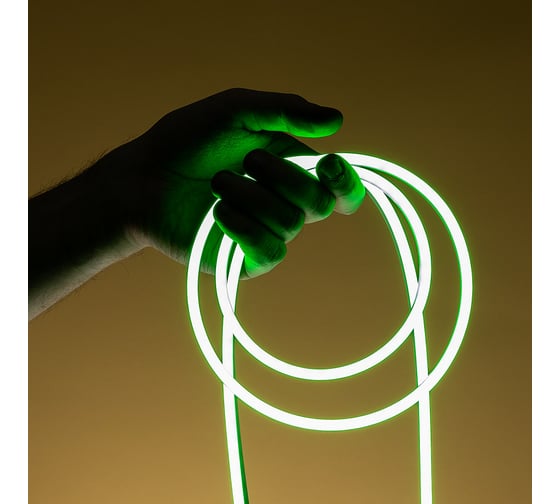 Гибкий неон MAKSILED LED SMD 6x12 мм, односторонний, зеленый, 110 LED/м, 5 м ML-NF-SIL-6mm-L50-Green