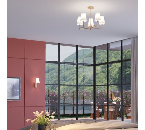 Потолочная люстра LUMION DORIS ткань, E14, 5х40W 4436/5C