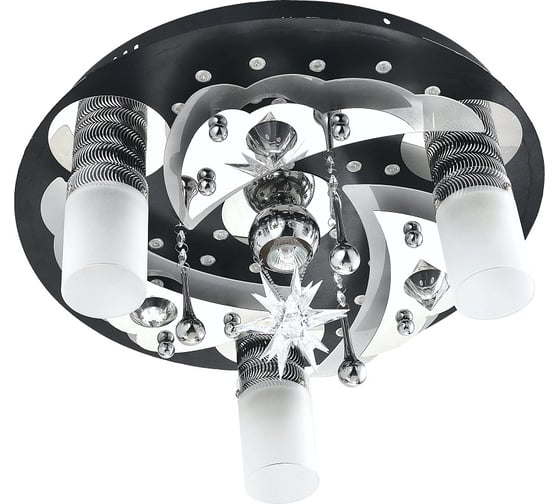 Люстра POWERLIGHT NIGHT 3xE27x60W+LED черный 1-013830