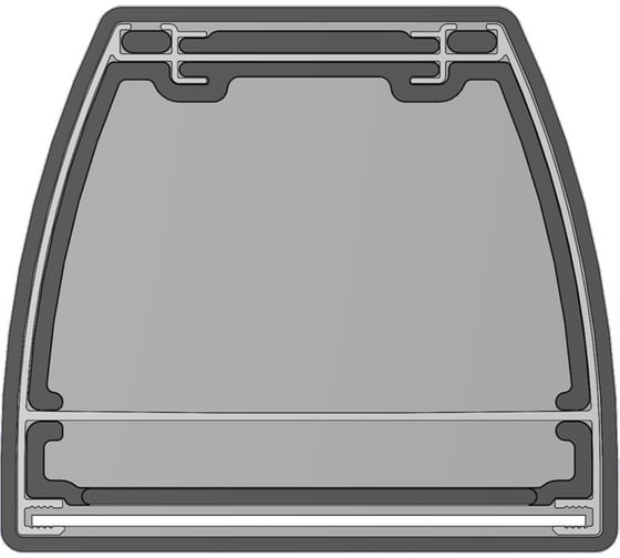 Заглушка для профиля МЕТА-МИ MI-GILP серая, 10 шт MI LID-0308