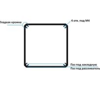 Профиль МЕТА-МИ MI-USBP 100 алюминиевый, без покрытия, 100x100x1000мм MI PR-0162