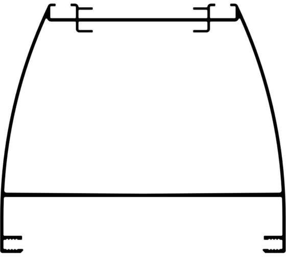 Профиль МЕТА-МИ MI-GILP алюминиевый, ANOD, 1000mm MI PR-0094