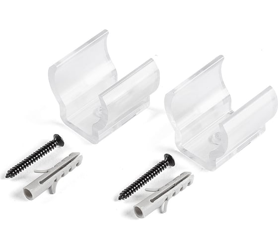 Клипса для крепления неона MAKSBRIGHT MB-ANF-R25, комплект (прозр., пластик) MB-CLIP-R25-01