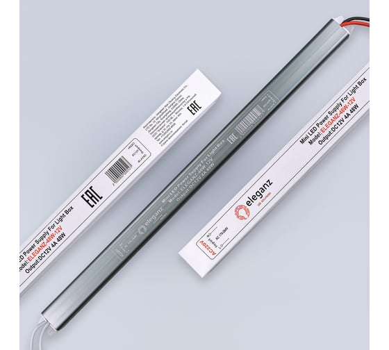 Блок питания ELEGANZ 24V 48W КАРАНДАШ негерм. узкий IP20, 1шт, EL-LB2448