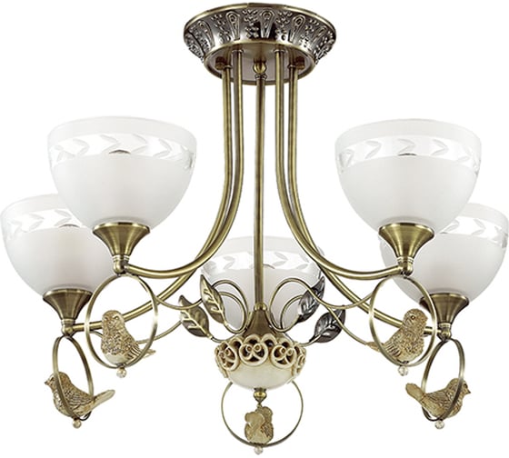 Потолочная люстра LUMION HORAS стекло, E27, 5х40W 3403/5C