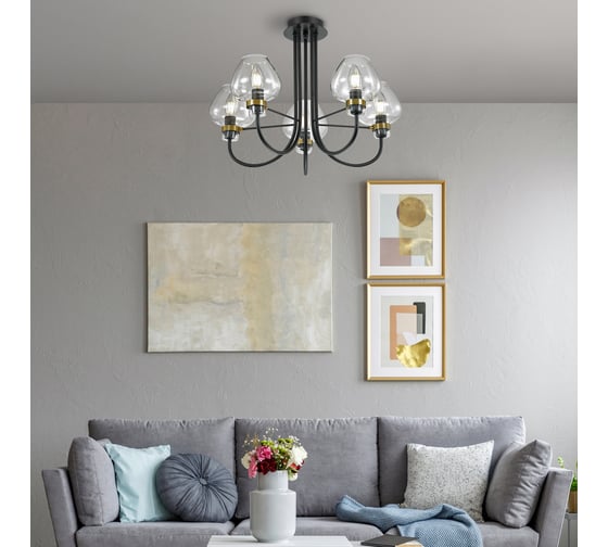 Потолочная люстра LUMION ILONA стекло, E14, 5х40W 3708/5C