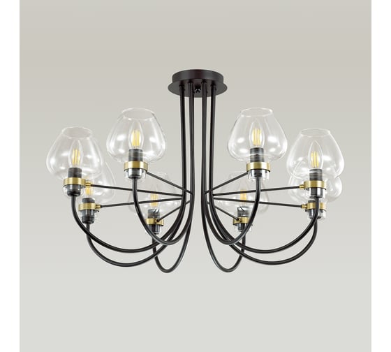 Потолочная люстра LUMION ILONA стекло, E14, 8х40W 3708/8C