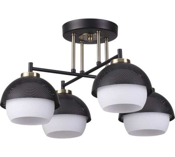 Потолочная люстра LUMION JADE металл, стекло, E27, 4х60W 4456/4C 1
