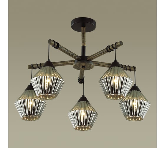 Потолочная люстра LUMION JUSTINE стекло, E27, 5х60W 4564/5C