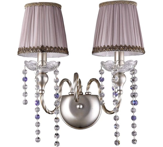 Бра Crystal Lux Alegria AP2 Silver-Brown