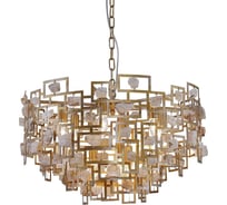Подвесная люстра Crystal Lux Diego SP9 D600 Gold