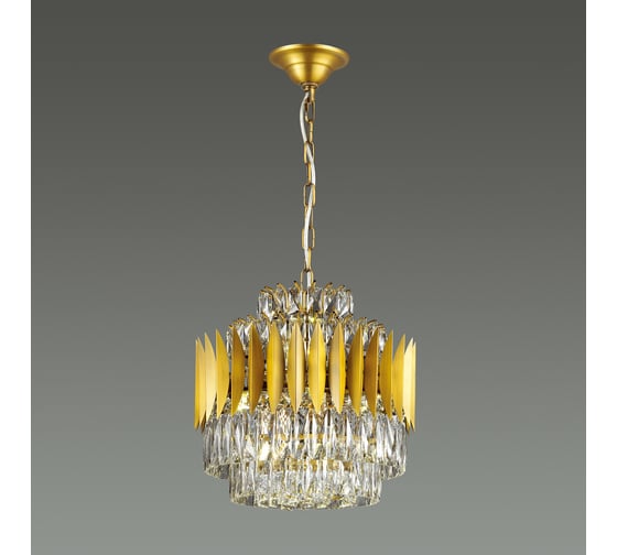 Люстра ODEON LIGHT металл, хрусталь E14 12х40W VALETTA 4123/12