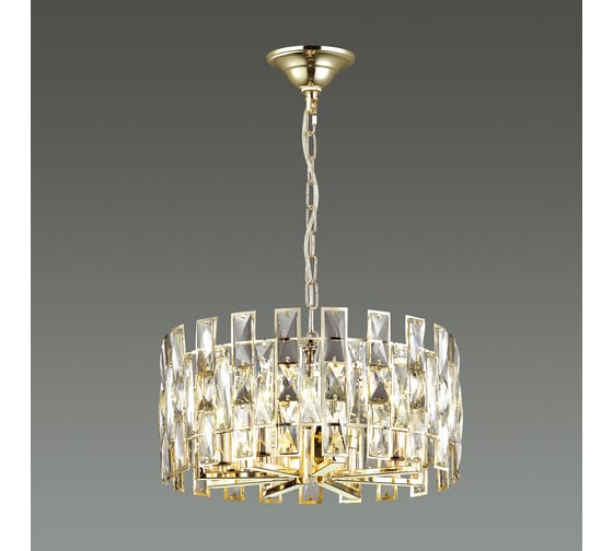 Люстра ODEON LIGHT, металл хрусталь E14 8х40W DIORA 4121/8