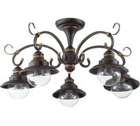 Люстра ODEON LIGHT, потолочная стекло E27 5х60W SANDRINA 3249/5C